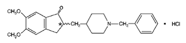 ARICEPT® (donepezil hydrochloride) Structural Formula - Illustration